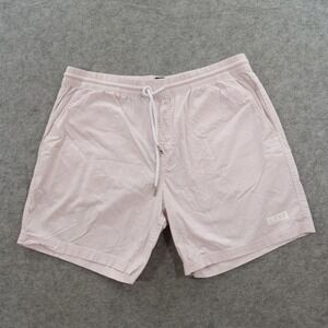 LSKD Shorts Mens Extra Large Pink Elastic Waist Gym Active Outdoors Drawstring